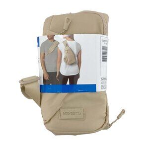 Mondetta Unisex Sling Bag: Beige / One Size **NEW